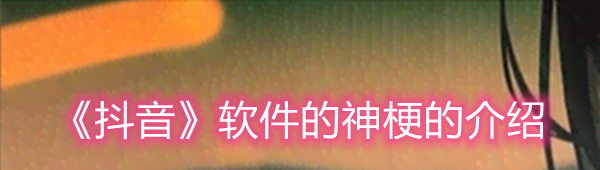 《抖音》软件的神梗的介绍