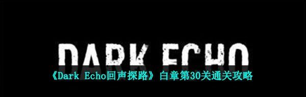 《Dark Echo回声探路》白章第30关通关攻略