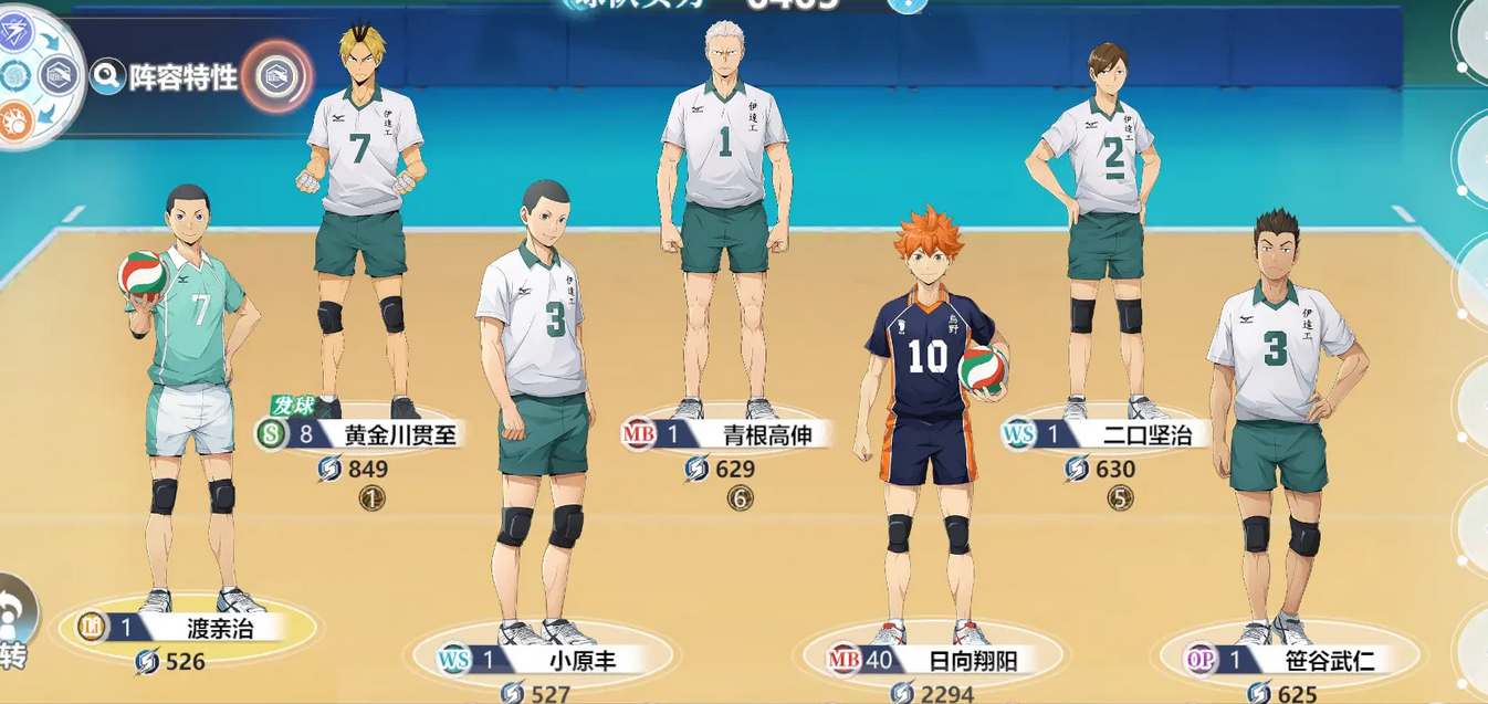 《排球少年》手游国服怎么搭配阵容
