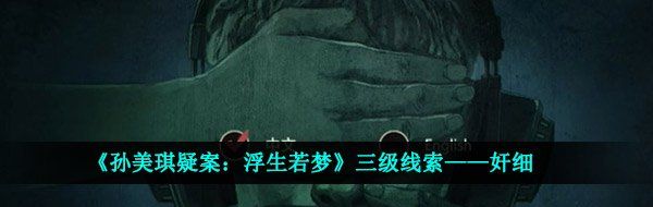 《孙美琪疑案：浮生若梦》三级线索——奸细