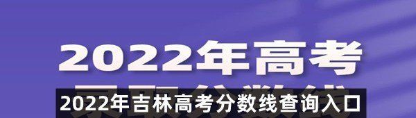 2022年吉林高考分数线查询入口