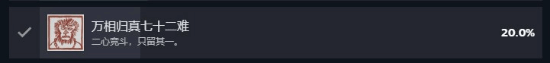黑神话悟空steam通关了已达五分之一
