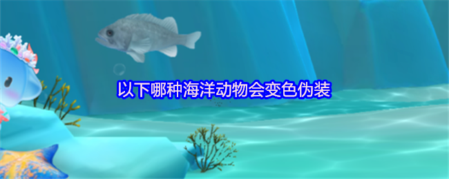 以下哪种海洋动物会变色伪装