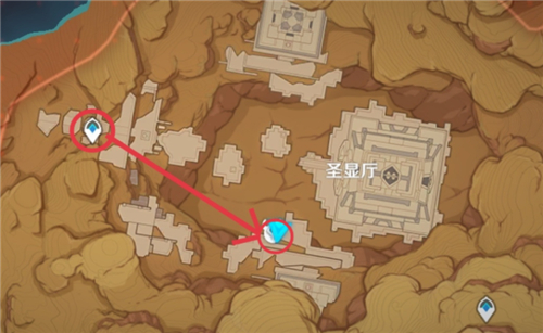 原神圣章石的柱子位置介绍1